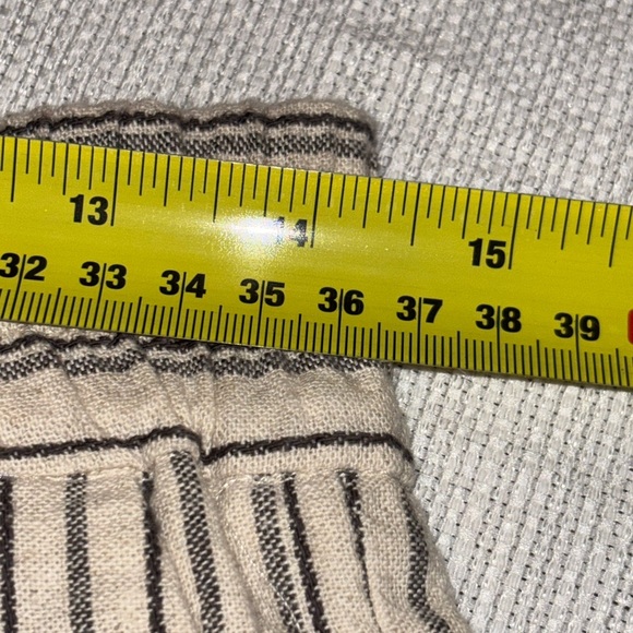 2/$30 ZARA High Waist Beige and Black Striped Beach, Boxer Shorts Size M - Picture 4 of 7